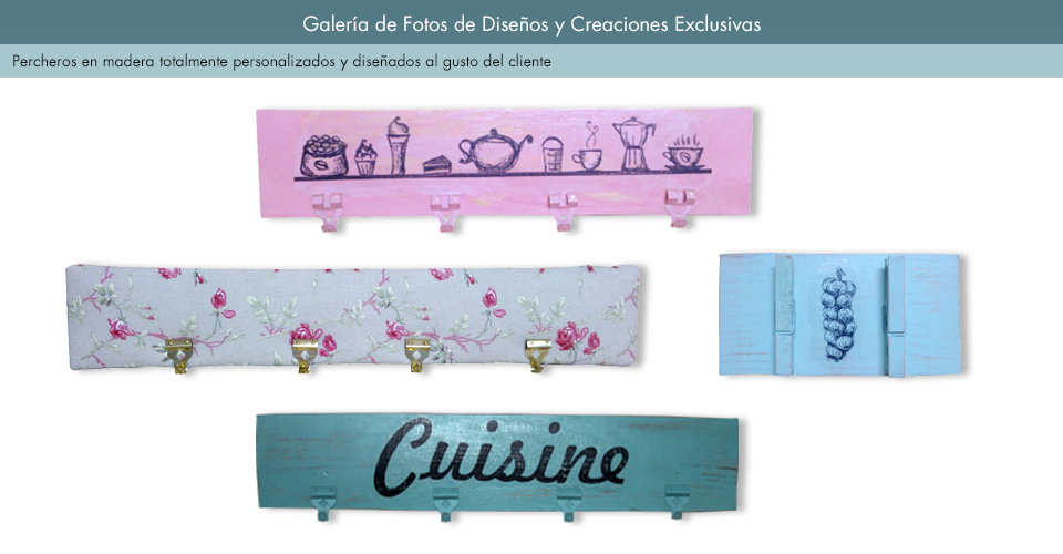 Percheros en madera personalizados y diseñados al gusto del cliente
