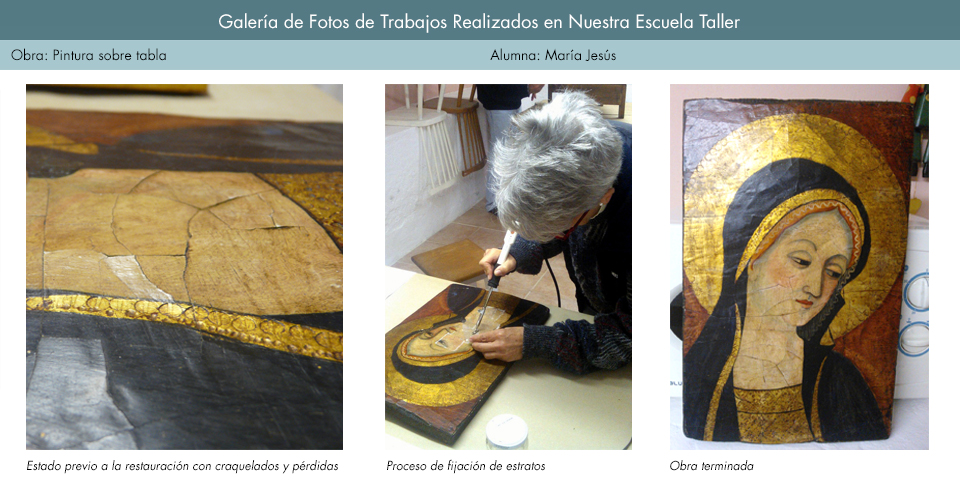 Restauración de oleo sobre tabla